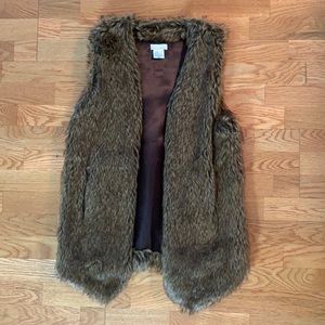 Trendy Faux Fur Vest